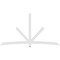Ekena Millwork Alberta Architectural Grade PVC Gable Bracket, 108"W x 58 1/2"H x 2"D x 4"F, 13/12 Pitch GBP108X59X0204ALB00 - alternate 5